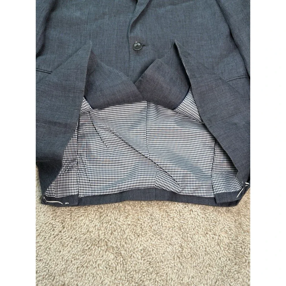 Banana Republic Linen Blazer Mens 38R Chambray Classic Lightweight Sport Coat‎